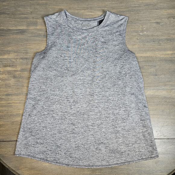 ATHLETA Sunlover UPF Tank Gray Heather Split Back Fitness Yoga Gym Small - Picture 1 of 5